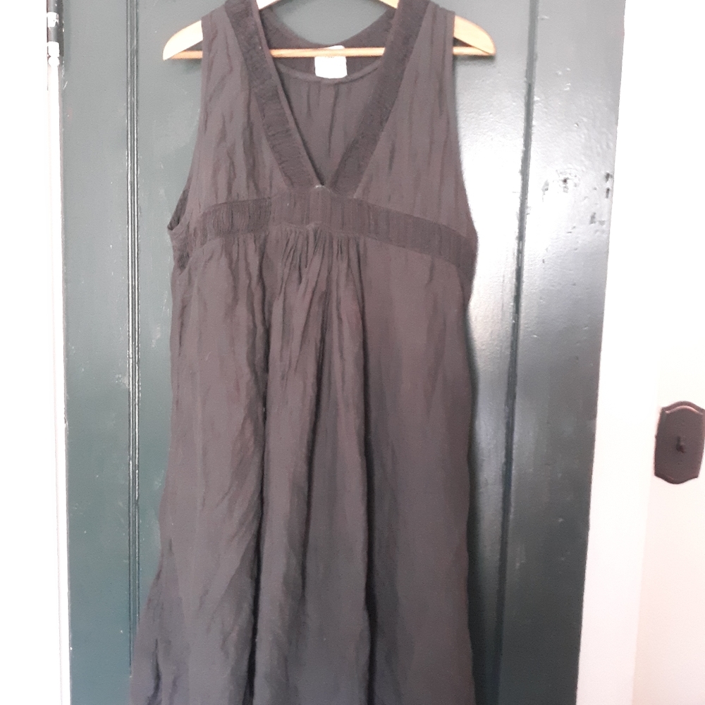 Sophia Costas Large Black Cotton Dress
